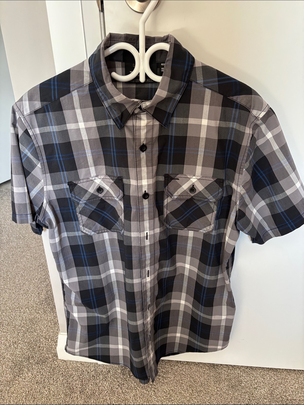 Harley-Davidson short sleeve button up plaid shirt. Men’s medium